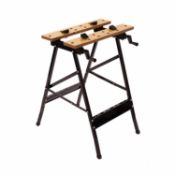 (SK219) Folding Foldable Trestle Work Bench Workbench Portable 100kg The trestle workbench f...