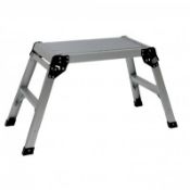 (SK141) 150kg Folding Aluminium Work Platform Step Up Bench Ladder EN131 The folding platf...