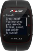 (M48) Polar Unisex M400 GPS Watch with Heart Rate Monitor, Black, One Size Track pace, distance...