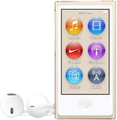 (M49) Apple 16 GB iPod Nano - Gold Music playback time: up to 30 hours High-resolution LCD d...