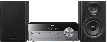 (M23) Sony CMT-SBT100B All-in-one Audio System with Wireless Streaming, 50W - Black 50 W speake...