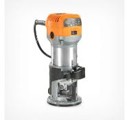 (GE8) Compact Router Saw 710W - Variable speed control Complete with trimmer base Chuck Coll...