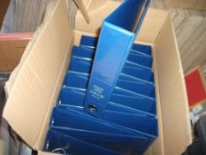 280 X blue lever arch files 2 ring 210 x 65MM 70 x 35mm with finger hole