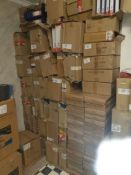 450+ various ring binders 2 ring, 4 ring, various brands and colours