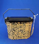 Vintage Splatter Enamel French Lunch Box