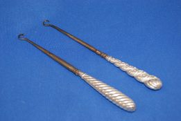 Pair of Glove Hooks, Sterling Silver.