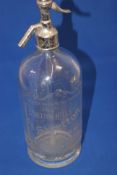 Vintage Soda Syphon Bottle British Syphon