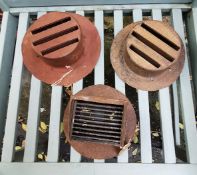 3 x WWII British Blackout Headlight Covers