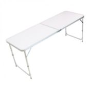(TD75) 4ft Folding Outdoor Camping Kitchen Work Top Table The aluminium folding picnic table...
