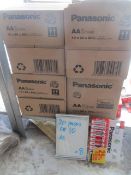 8 Boxes Each Containing 20 Packs Of 10 Panasonic AAA batteries