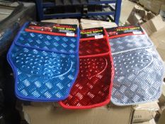 50 Sets Of Chrome Blue, Silver & Red