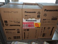 6 Boxes Each Containing 20 Packs Of 10 Panasonic AAA batteries