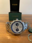 Limited Edition Hand Assembled Gamages Triple Date Automatic Steel– 5Yr Warranty & Free Delivery