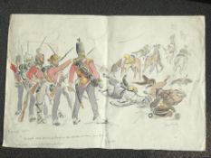 Book illustration, pencil watercolour, signed 15x22