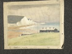 H Charlton watercolour Seaford 10 1/2x8 1/2