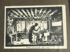 Anthony Beaumont block print 6 1/2x 9
