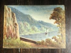 Zaro, oil on card 6 1/2x9