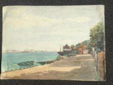 H Charlton watercolour 9 1/2x13