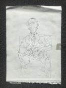 Pencil sketch 11 1/2x 8 1/2
