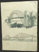 Michael Beaumont ink, watercolour 15x11