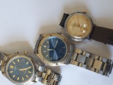 3 Watches Seiko Kinetic Citizen Eco Drive And J W Benson Watch