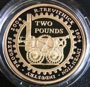 United Kingdom 2004 Gold Proof Double Sovereign/Steam Locomotive £2