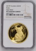 200 Dollar Gold proof High Relief Koala 2019