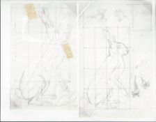 G.B. - Queen Elizabeth II 1977 Preliminary sketches by Patrick Oxenham for the British Wildlife o...