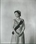 Channel Islands - Jersey 1969 Original photograph of The Queen by Cecil Beaton, with his handstam...