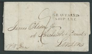 Great Britain / Ship Letters 1801 Entire letter from Philadelphia to London 
