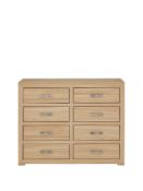 Boxed Item Mariza 8 Drawers Chest [Oak] 97X119X41Cm rrp, £298.0