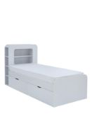 Boxed Item Aspen Single Storage Bed [Grey] 116X97X219Cm rrp, £418.0