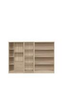 Boxed Item Metro 3 Piece Bookcase [Oak] 121X79X30Cm rrp, £226.0
