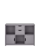 Boxed Item Aspen 2 Doors 2 Drawers Multi Storage [Grey] 73X100X39Cm rrp, £178.0