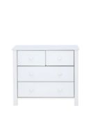 Boxed Item Novara 4 Drawers Chest [White] 73X84X43Cm rrp, £214.0