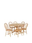Boxed Item Kentucky Extending Dining Set [Natural] 76X100X100Cm rrp, £706.0