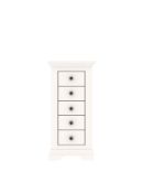 Boxed Item Ideal Home Normandy 5 Drawers Chest [White] 117X53X41Cm rrp, £378.0