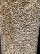 mabelue gold shag pile 5.4m x m (17ft 7in x13ft ) polypropylene code c2126