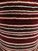 Innovation burgundy stripe polypropylene 8.9m x 4m ( 29ft 2in x 13ft code 2c2