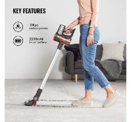(GL61) Grey Cordless Handheld Vacuum Powered by a 22.2V Lithium-ion battery, a mechanism with1...