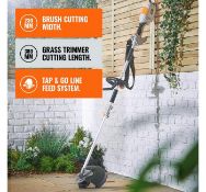 (GL43) Grass Trimmer & Brush Cutter 2-in-1 tool includes a grass trimmer for neatening edges a...