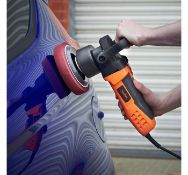 (GL11) Random Orbital Polisher Kit 600W power, the polisher operates at six speed settings fro...