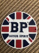 Cast Iron BP Motor Spirit Wall Plaque