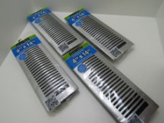 4x Aluminium Grill Vent.By Decor Gates. 4