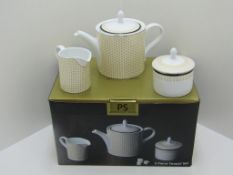 1x Portmeirion Studio, 3 Piece Tea Set