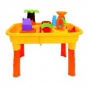 (RU92) Toddlers Kids Childrens Sand Water Table Toy With Accessories Bring the beach home wi...