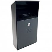 (RU268) Wall Mounted Outdoor Pub Ashtray Ash Tray Cigarette Steel Bin The wall mounted ...