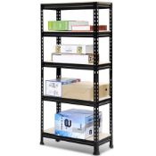 (RU3) 750kg Heavy Duty 5 Tier Metal Storage Garage Shelving Racking The 5 tier racking is ma...