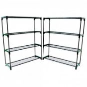 (RU274) Flower Staging (Double Pack) Fantastic value for money, this 4 tier Greenhouse ...