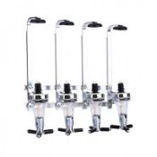 (RU27) 4 Bottle Wall Mounted Spirit Drink Dispenser Bar Shot Measurer Our stylish four bottl...